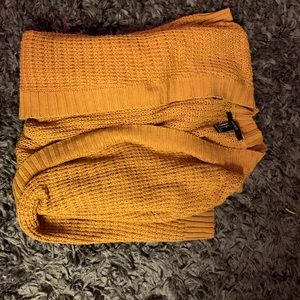 Forever 21 mustard cardigan